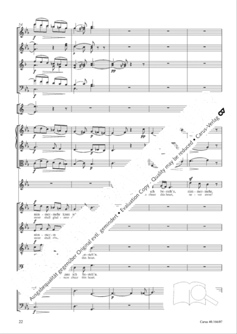 Hymn; Three sacred songs; fugue (Hymne; Drei geistliche Lieder und Fuge) Orchestra scores gallery preview page 23