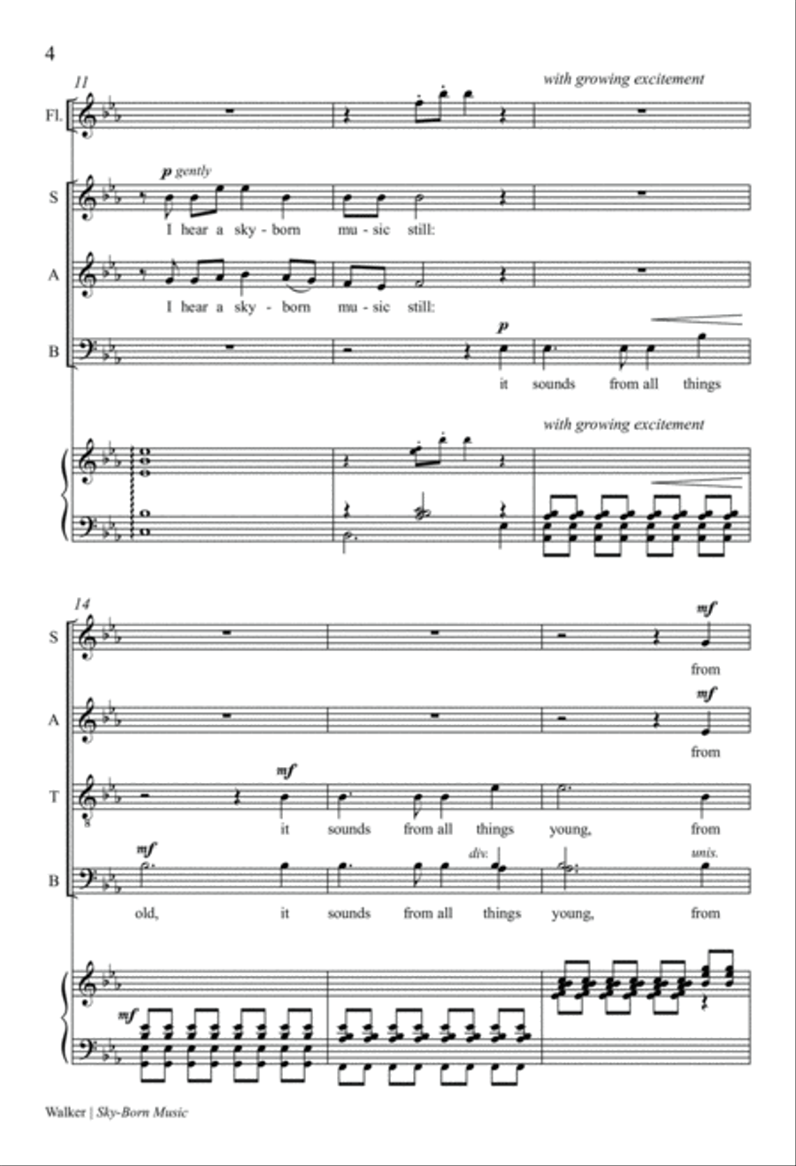 Sky-Born Music 4-Part scores gallery preview page 4