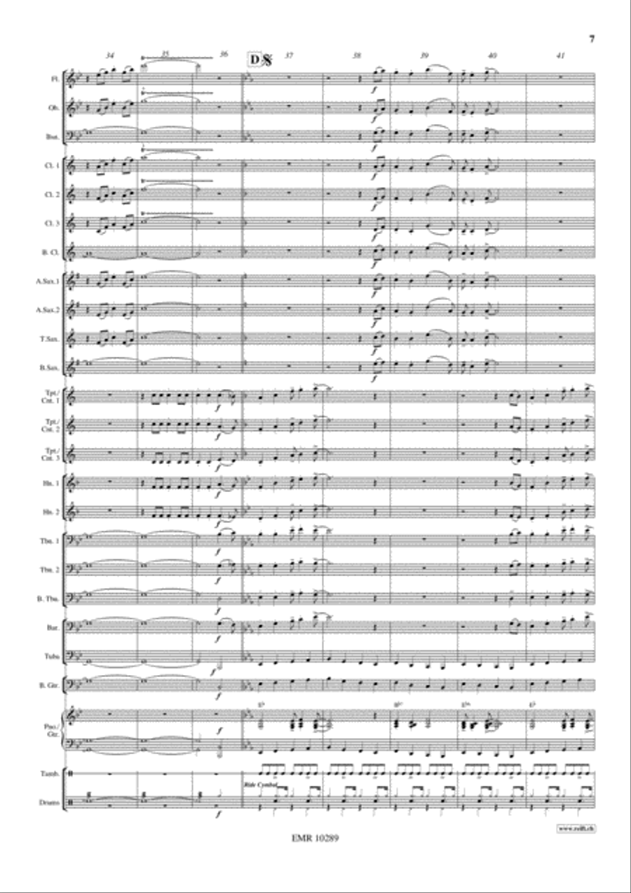 Navy Jump Concert Band scores gallery preview page 8
