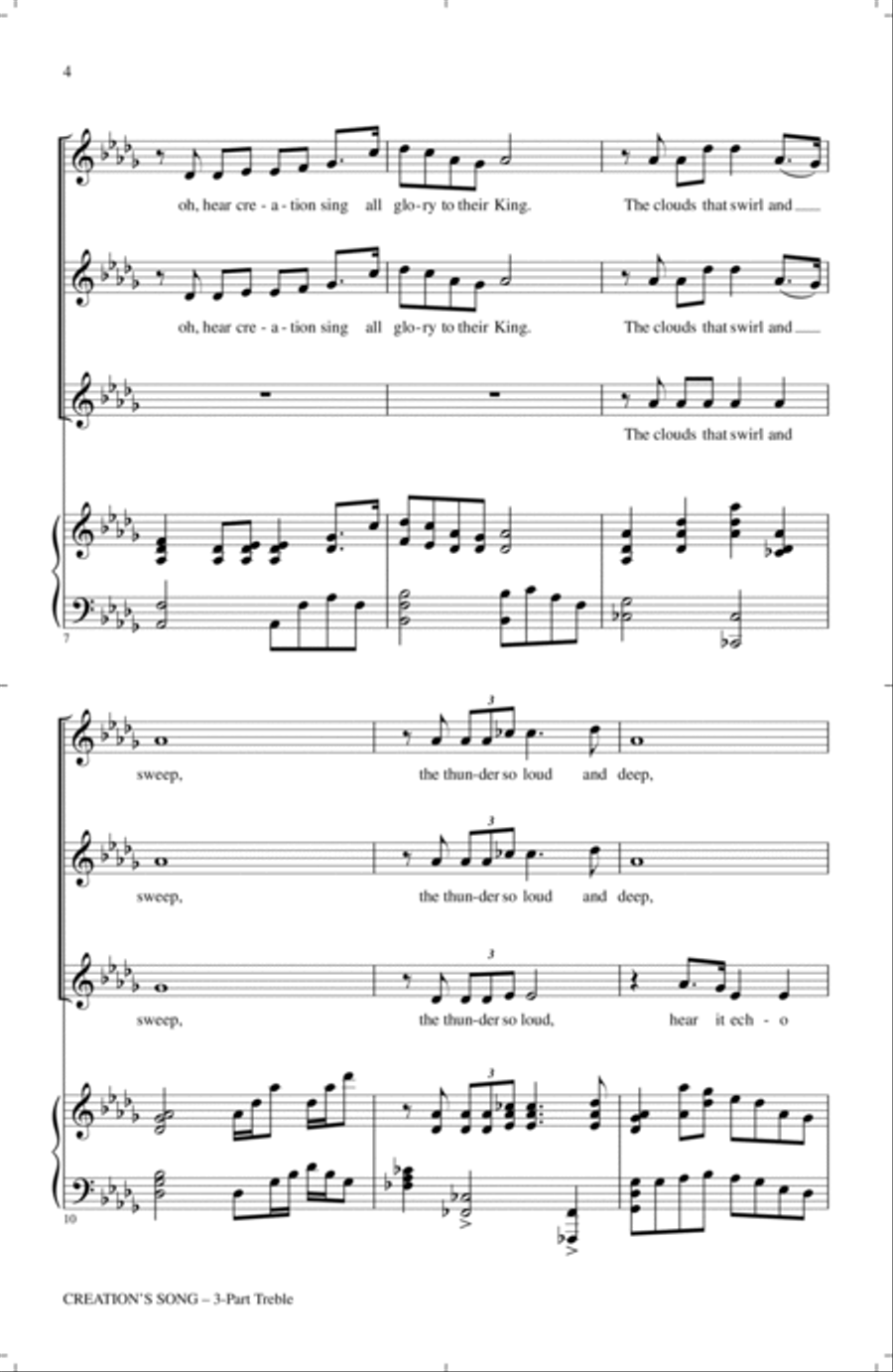 Creation's Song Creation's Song 3-Part scores gallery preview page 2