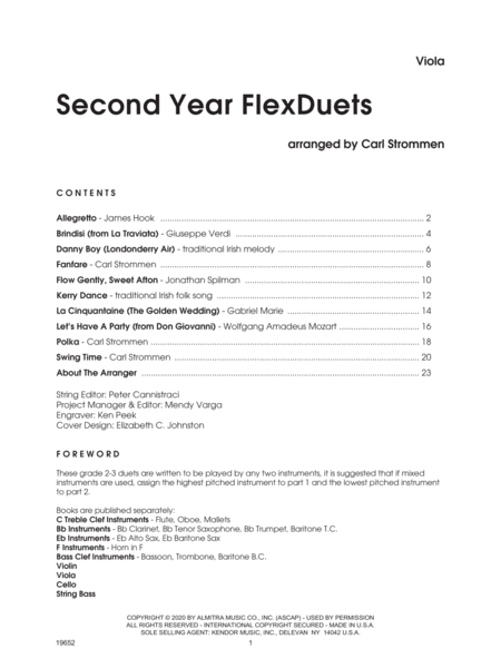 Second Year FlexDuets - Viola