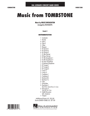 Book cover for Music From Tombstone - Full Score