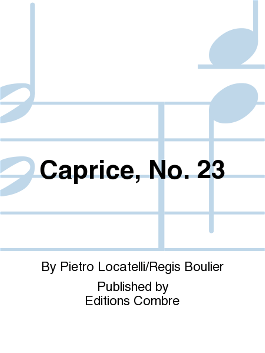 Caprice No. 23 Violin Solo scores gallery preview page 1