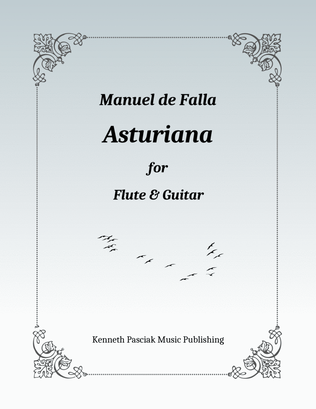 Book cover for Asturiana (for Flute or Violin & Guitar)