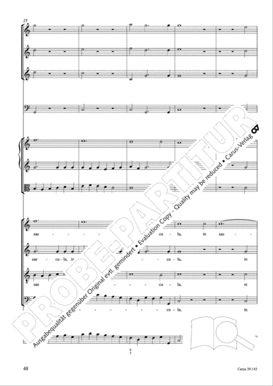 Magnificat in C major 4-Part scores gallery preview page 49