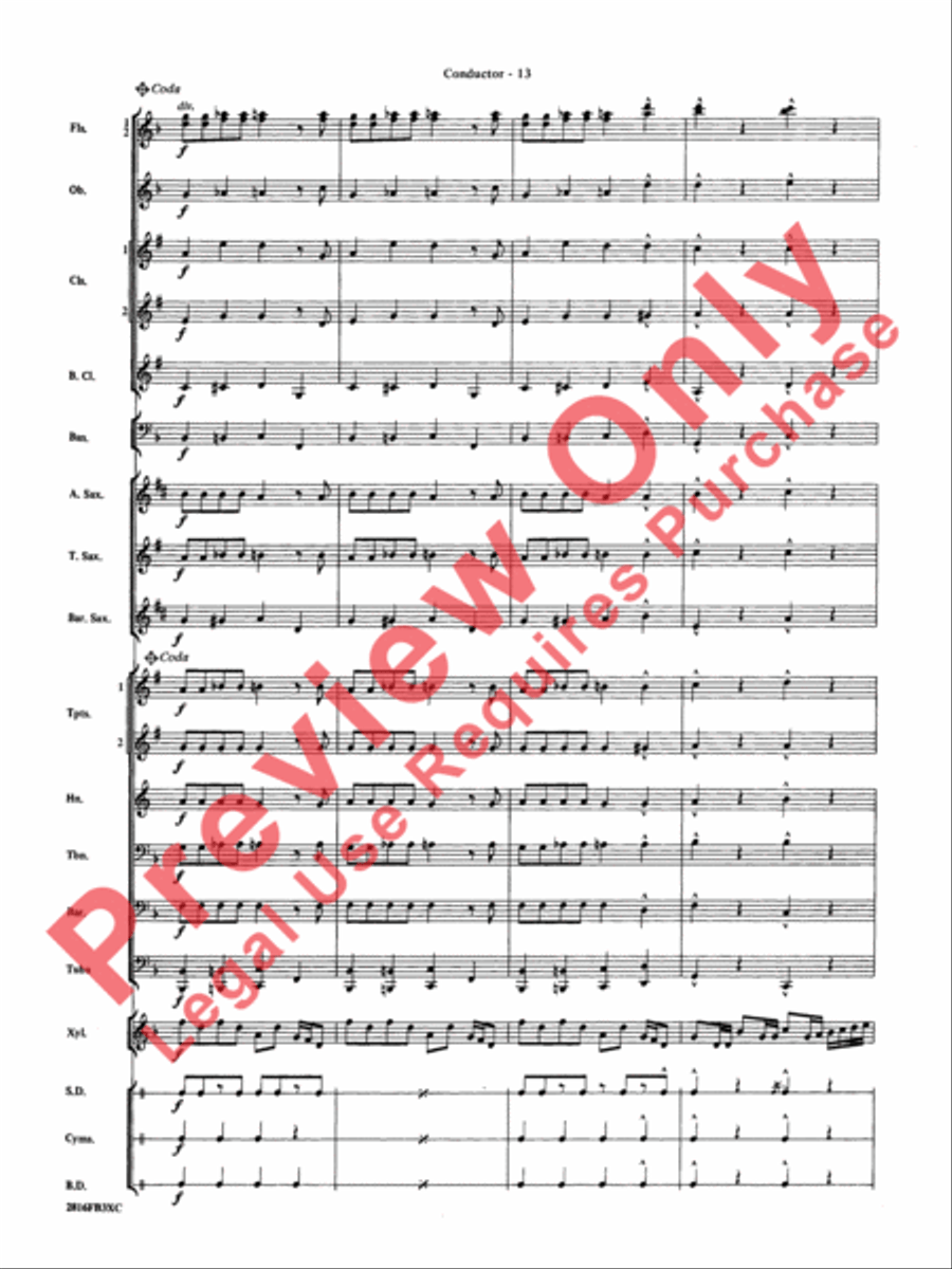 Fiddle-Faddle Concert Band scores gallery preview page 16