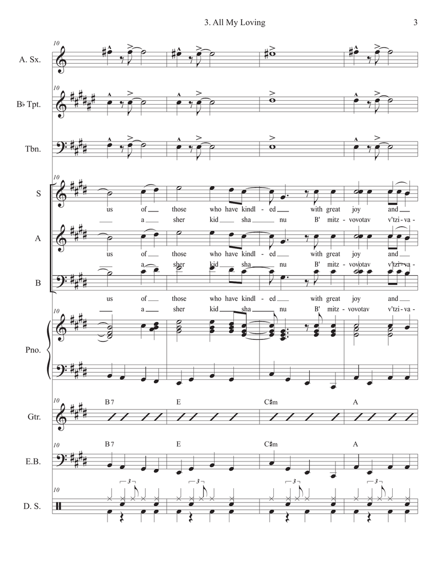 All My Loving Cover Band scores gallery preview page 3