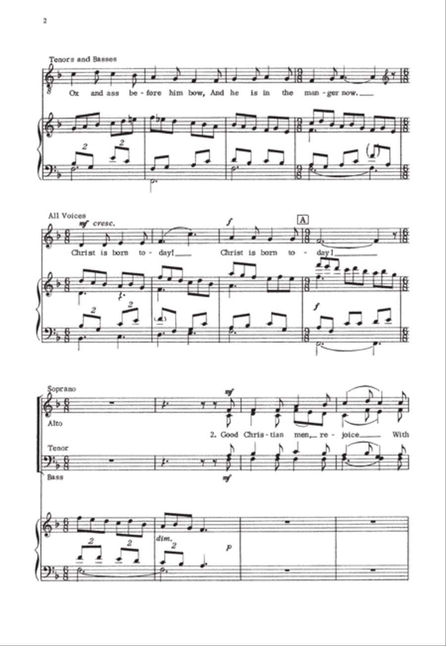 Good Christian men, rejoice 4-Part scores gallery preview page 2