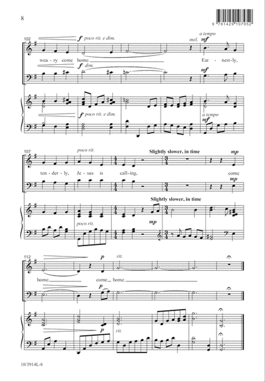 Come Home 2-Part scores gallery preview page 9