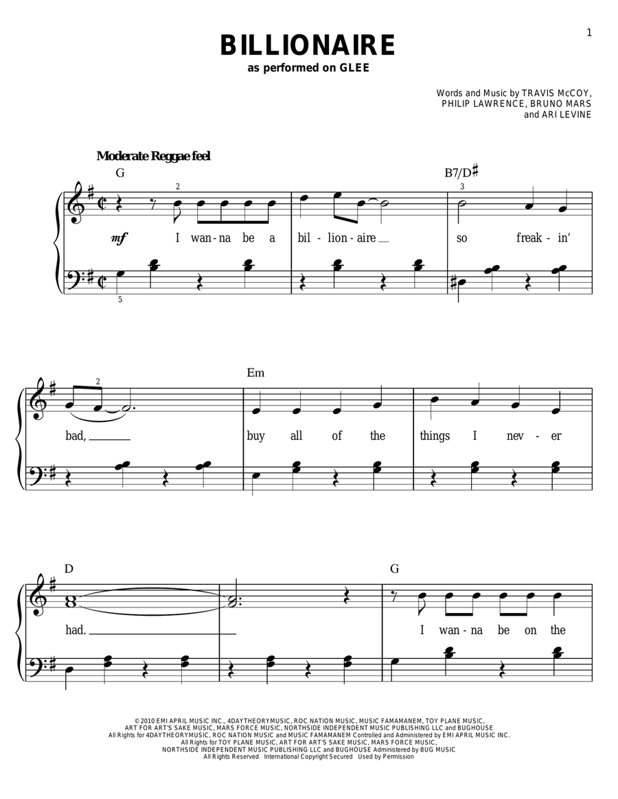 Billionaire Voice scores gallery preview page 1