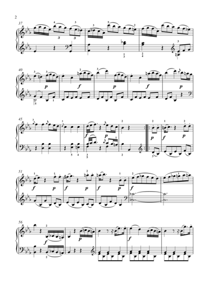 Sonata in E flat Major K.282（Mozart）