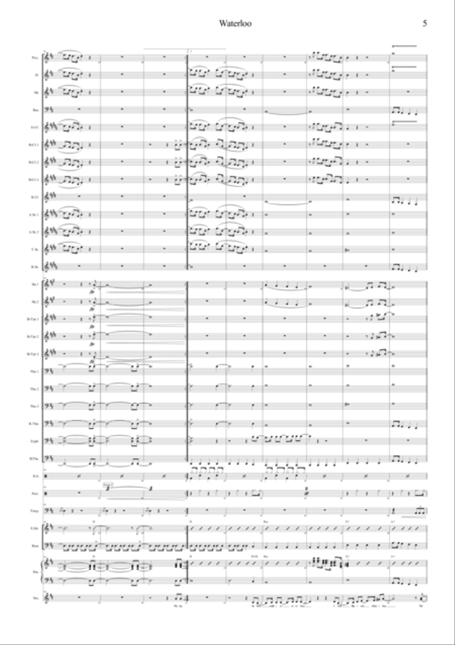 Waterloo Concert Band scores gallery preview page 5