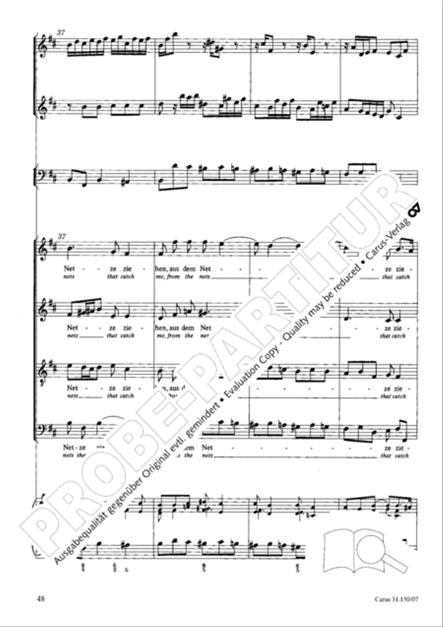O my Lord, I long for thee (Nach dir, Herr, verlanget mich) 4-Part scores gallery preview page 49