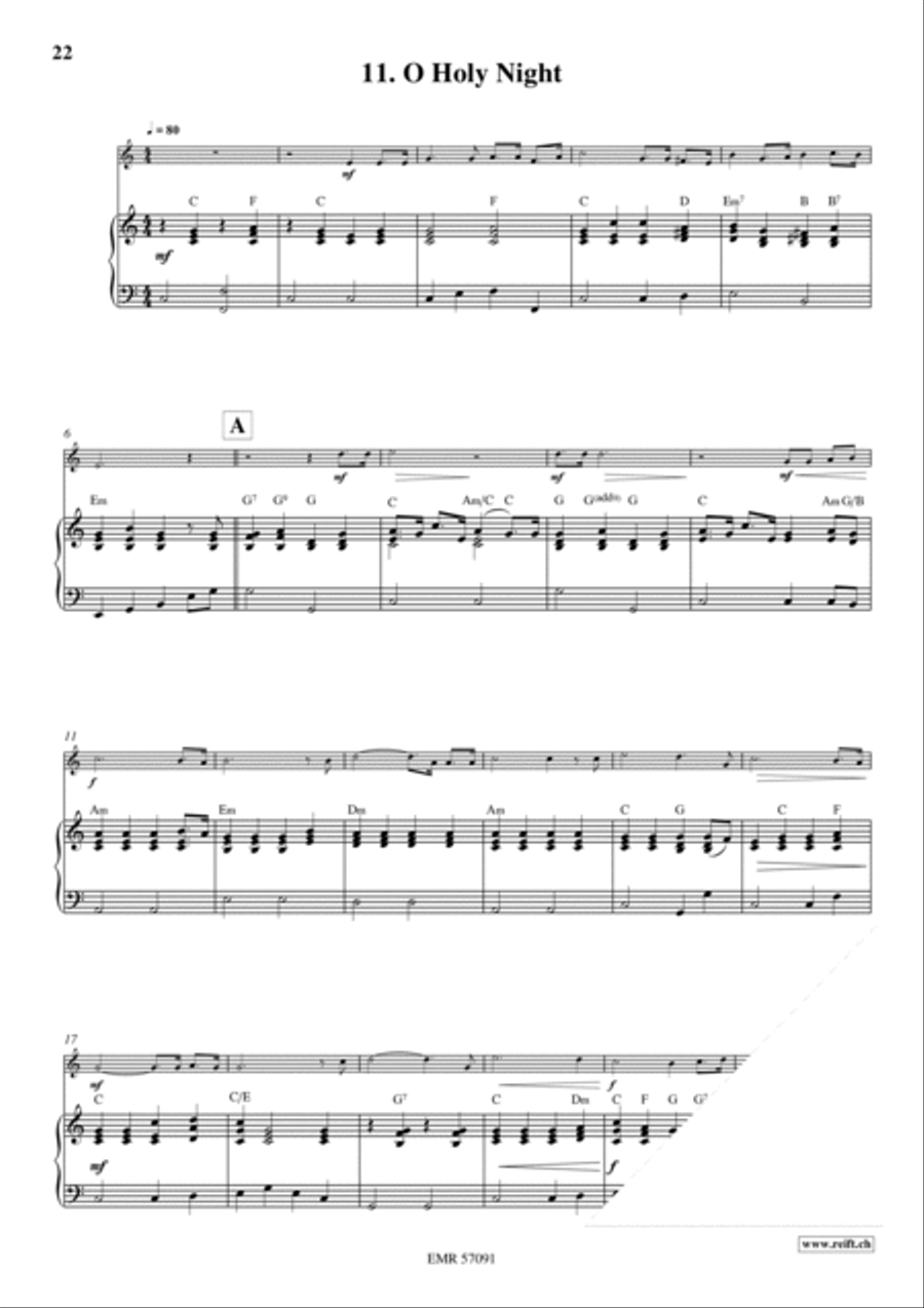 18 Christmas Songs Soprano Recorder scores gallery preview page 14