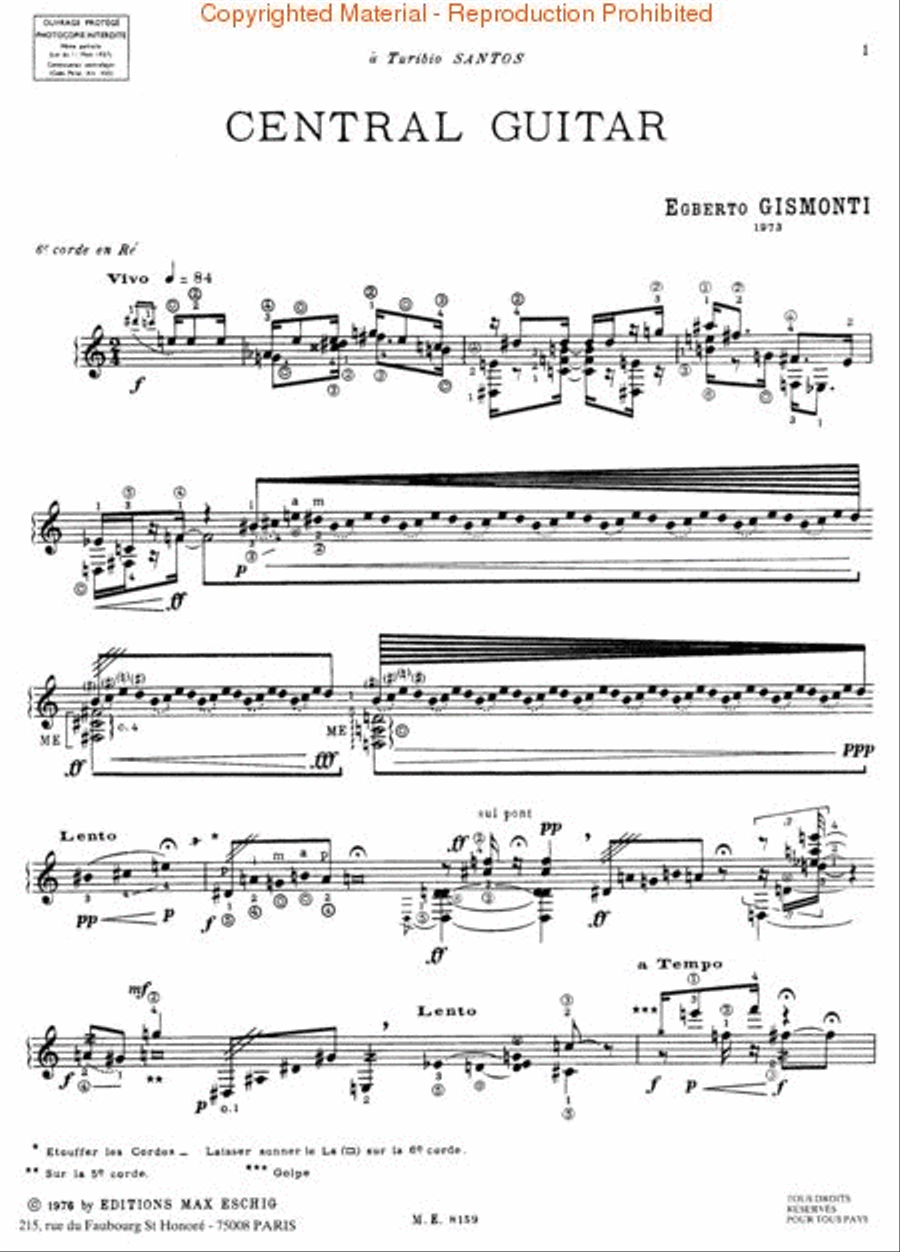 Central Guitar (1973) Central Guitar (1973) Lute scores gallery preview page 2