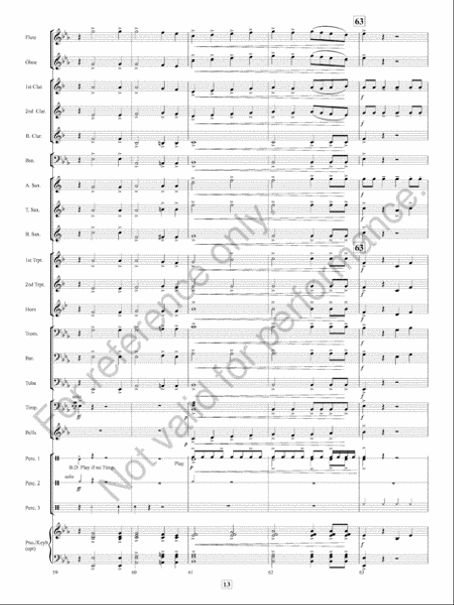 Missa Festi Concert Band scores gallery preview page 14