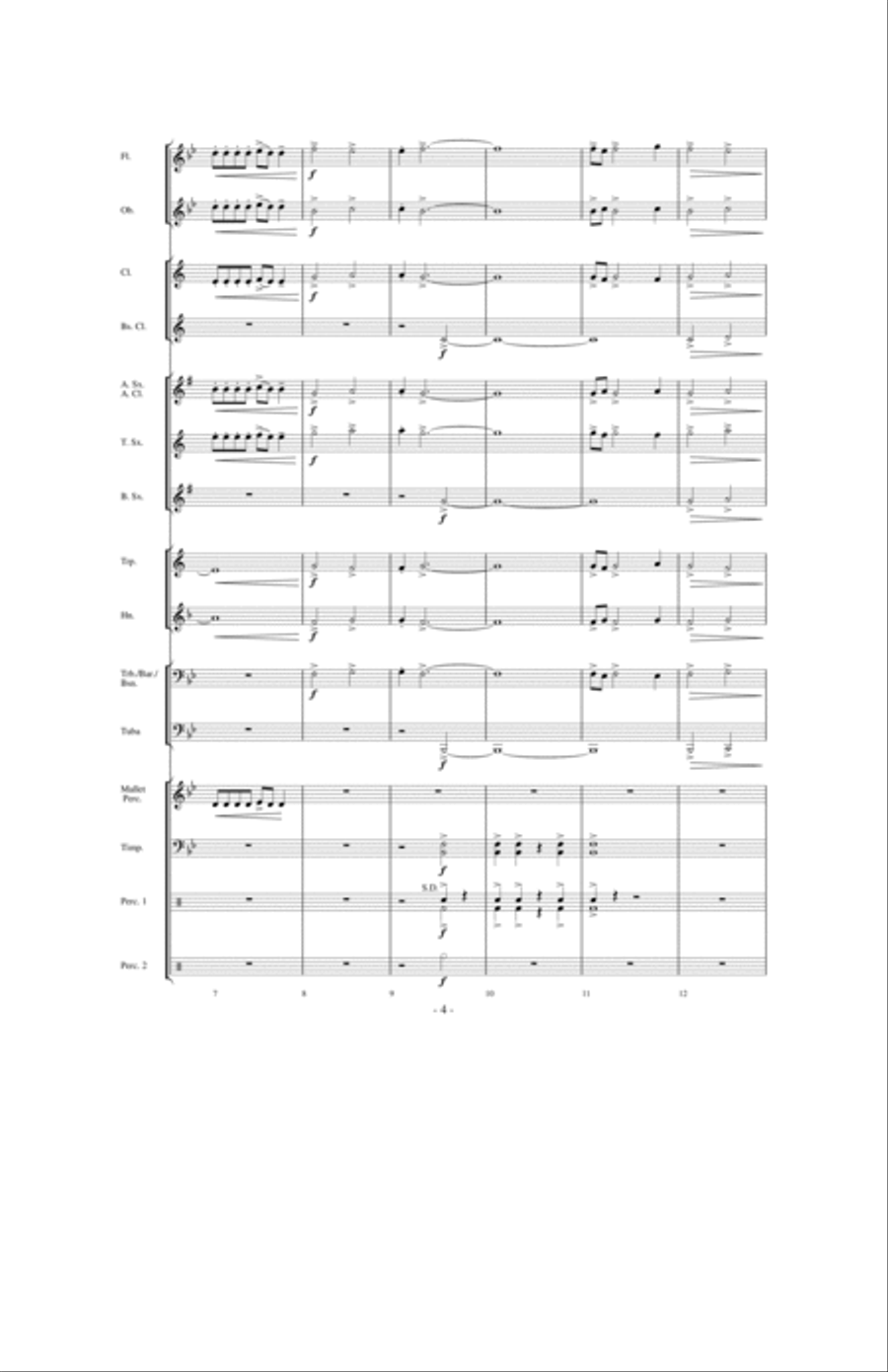 The Sword of Kings The Sword of Kings Concert Band scores gallery preview page 3