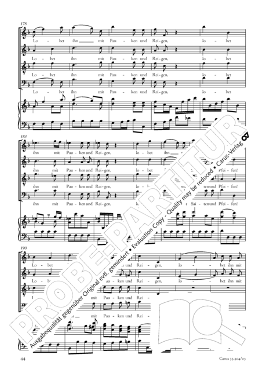 Dank-Hymne der Freundschaft 4-Part scores gallery preview page 45