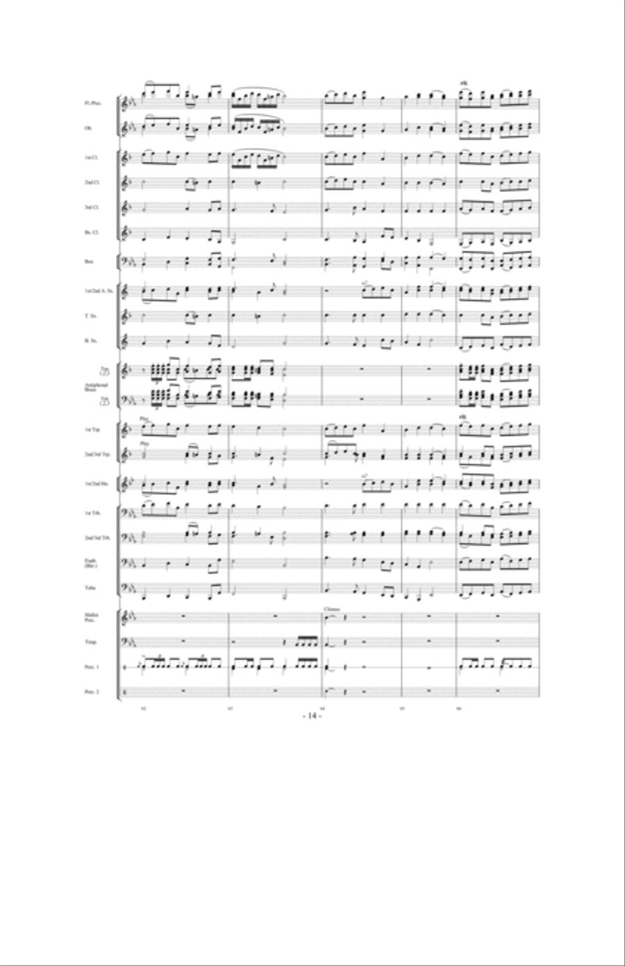 Raise Your Joys And Triumphs High Concert Band scores gallery preview page 13