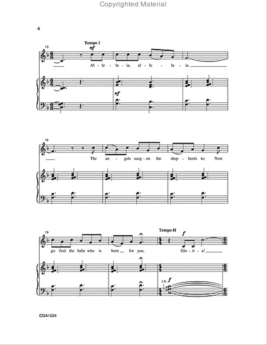 There Is No Rose Unison Choir scores gallery preview page 3