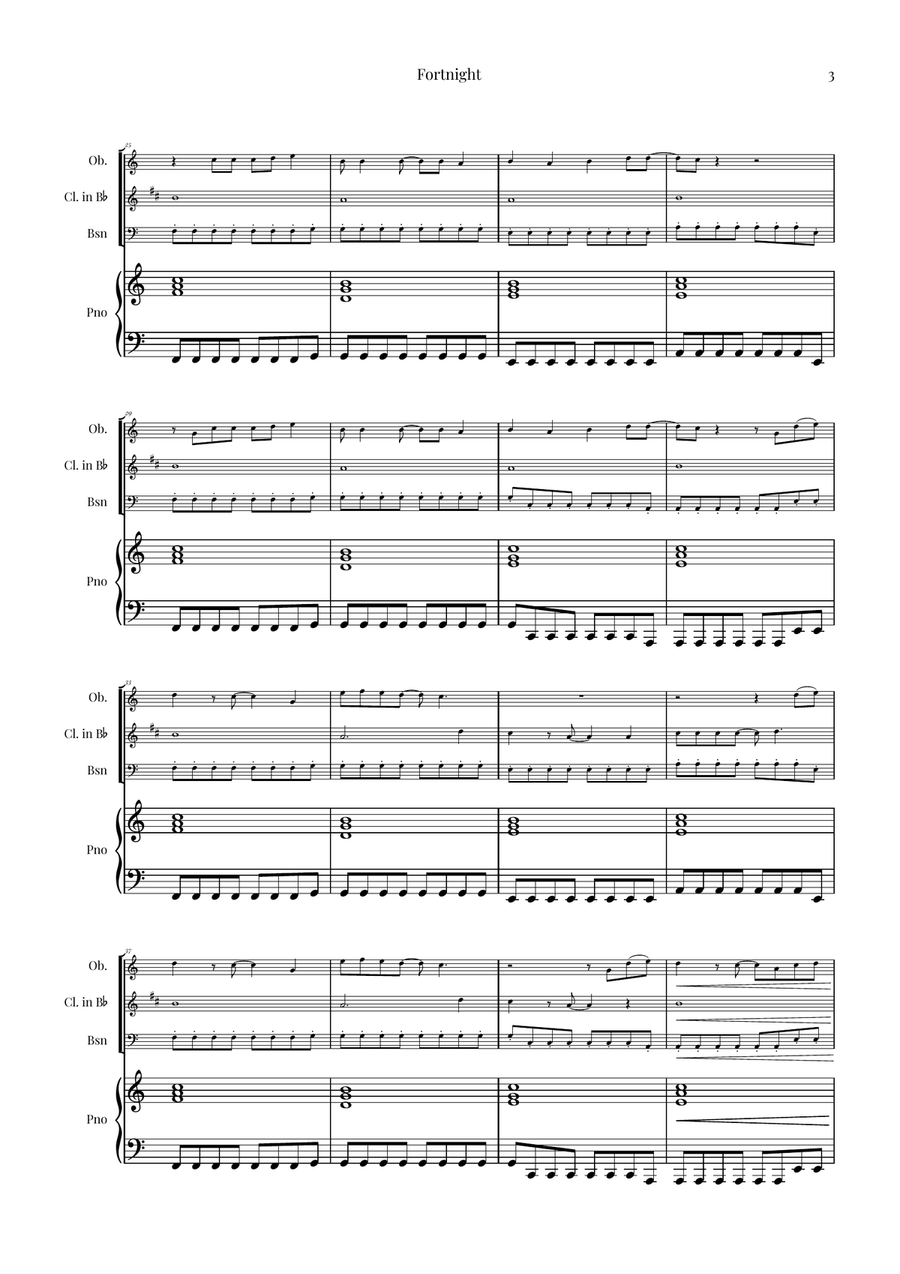 Fortnight Woodwind Trio scores gallery preview page 3