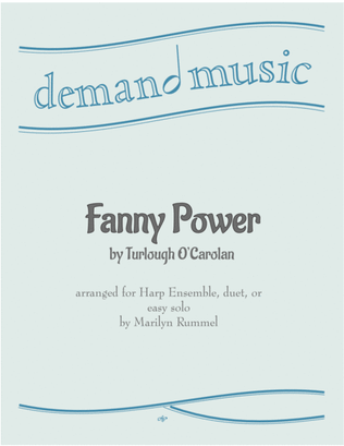 Book cover for Fanny Power for Harp Duet, Ensemble or solo