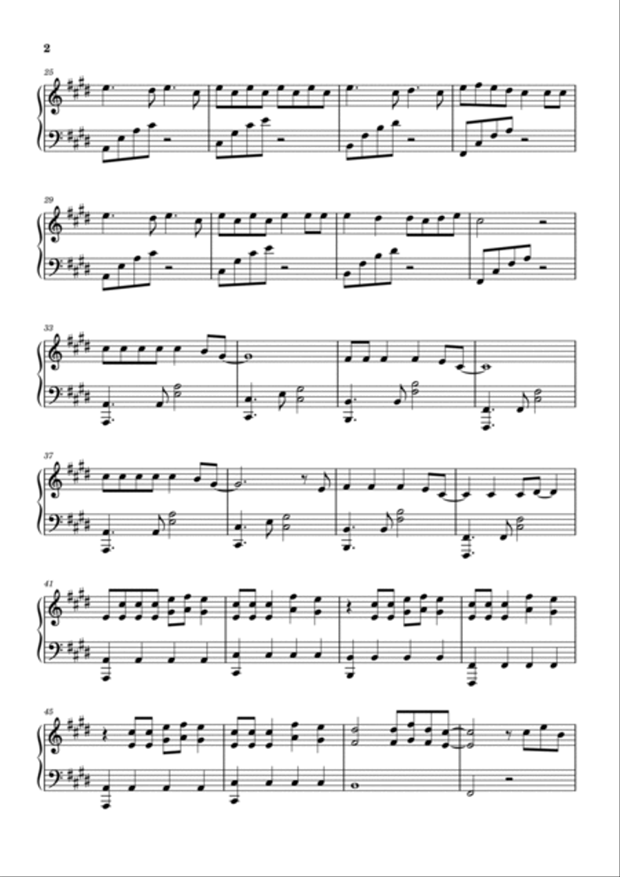 Summertime Sadness Piano Solo scores gallery preview page 2