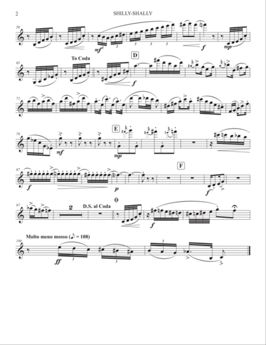 Shilly-Shally. An Amusement in Rag Style Large Ensemble scores gallery preview page 6