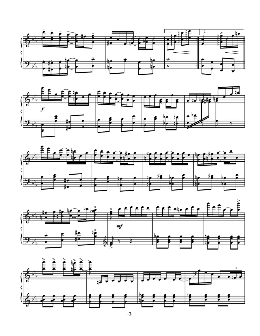 The Peanut Butter Rag Piano Solo scores gallery preview page 3