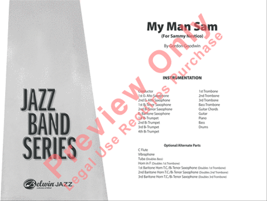 My Man Sam 3-Part scores gallery preview page 2