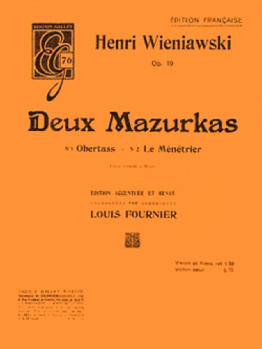Mazurkas (2) Op. 19