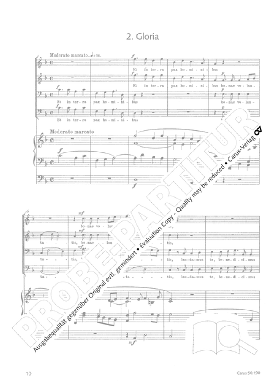 Mass in F major TTBB scores gallery preview page 10