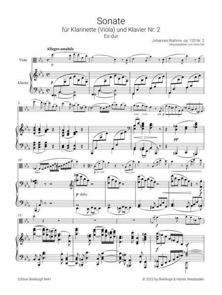 Sonata No. 2 in E flat major Op. 120/2