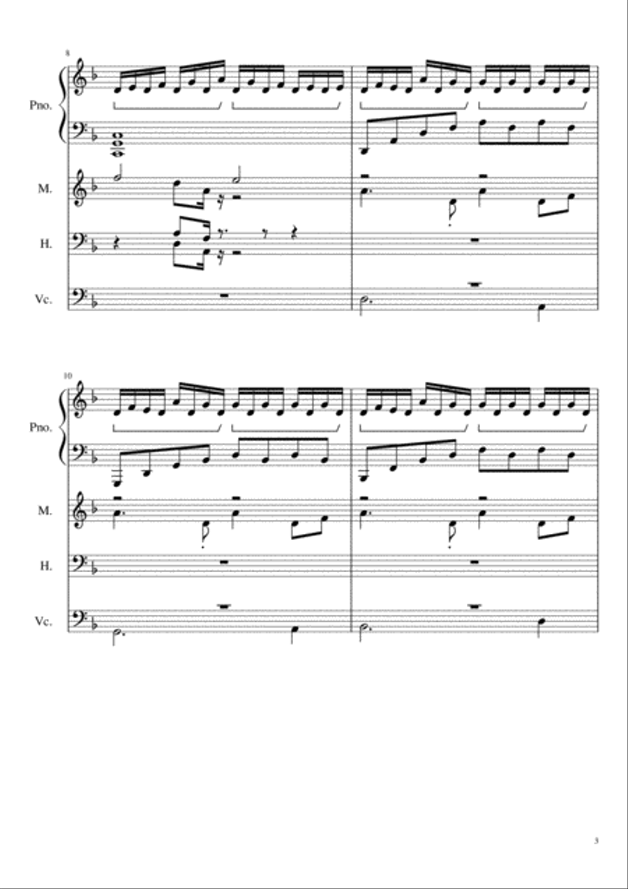 Kaos Kaos 4-Part scores gallery preview page 3