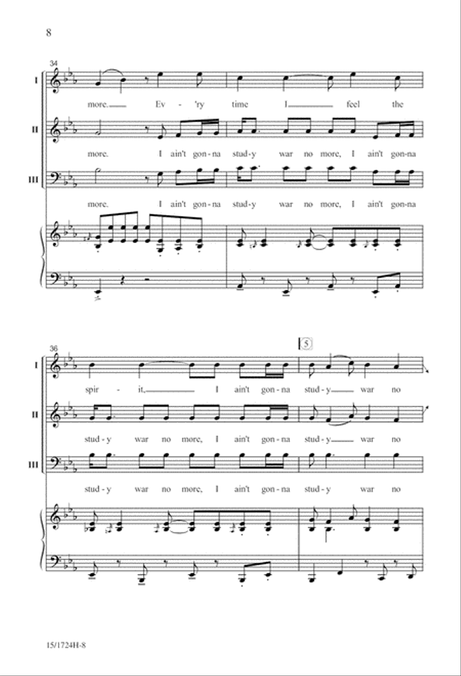 Spiritual Jubilee Spiritual Jubilee 3-Part scores gallery preview page 9