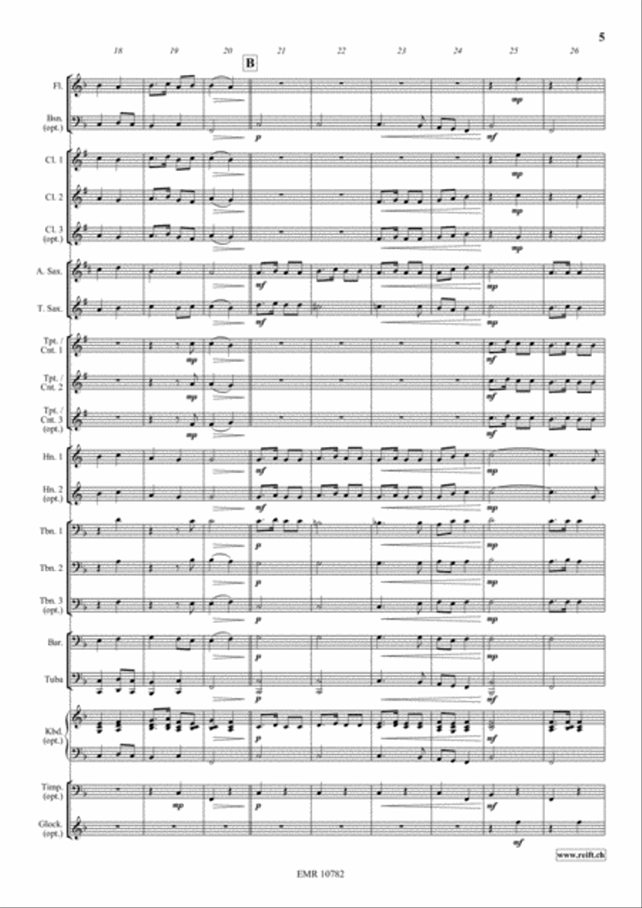 St. Anthony Choral St. Anthony Choral Concert Band scores gallery preview page 6