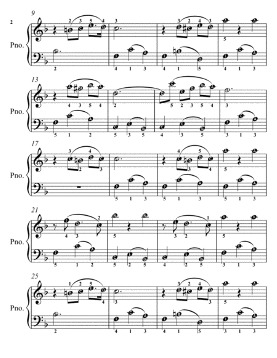 Petite Classics for Easiest Piano Booklet G2 Easy Piano scores gallery preview page 4
