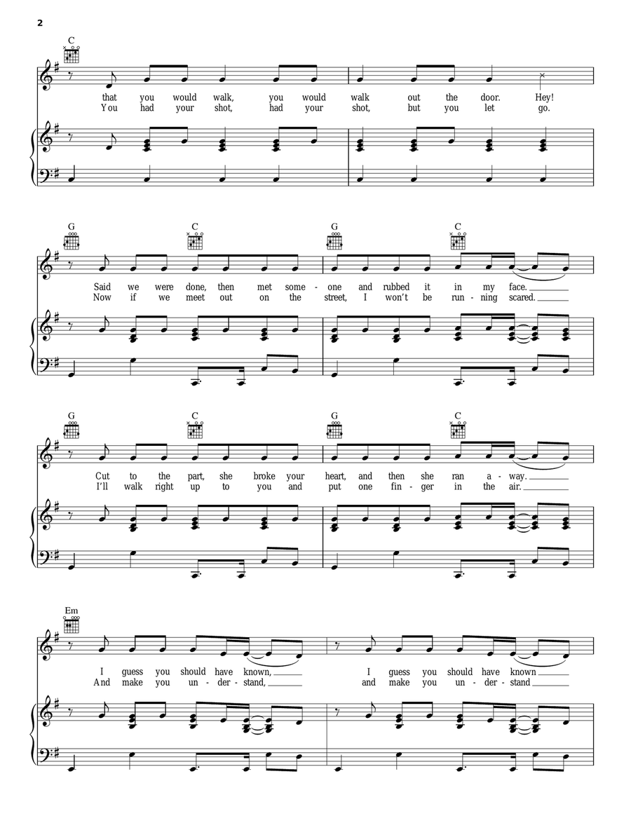 Really Don't Care Really Don't Care Acoustic Guitar scores gallery preview page 2