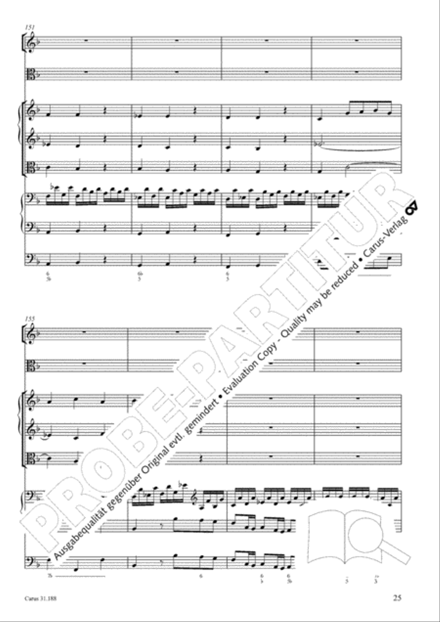 I have placed all my confidence (Ich habe meine Zuversicht) 4-Part scores gallery preview page 26
