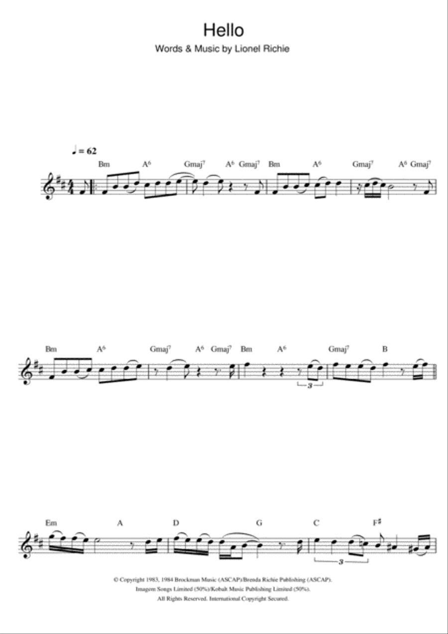 Hello Hello Flute Solo scores gallery preview page 1