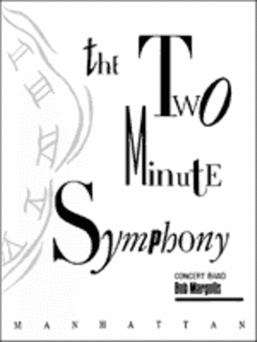 The Two-Minute Symphony Concert Band scores gallery preview page 1