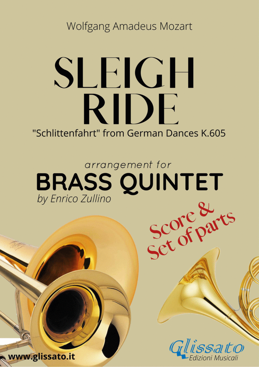Sleigh Ride - Brass quintet/ensemble score & parts (10) image number null