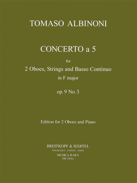 Concerto a 5 in F major Op. 9/3