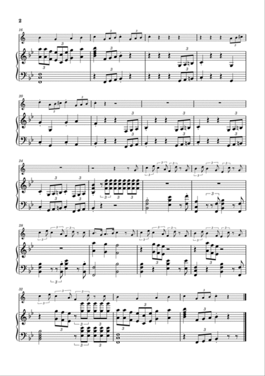 Addams Family Theme Tenor Saxophone scores gallery preview page 2