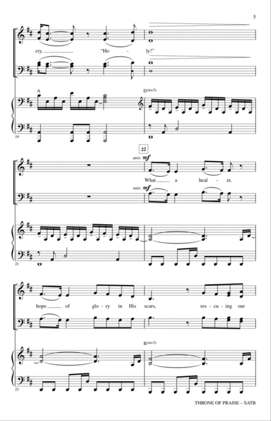 Throne Of Praise Throne Of Praise 4-Part scores gallery preview page 4