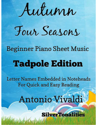 Book cover for Autumn the Four Seasons Beginner Piano Sheet Music 2nd Edition