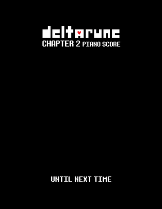 Until Next Time (DELTARUNE Chapter 2 - Piano Sheet Music)