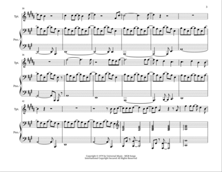 Sailing Trumpet Duet scores gallery preview page 3