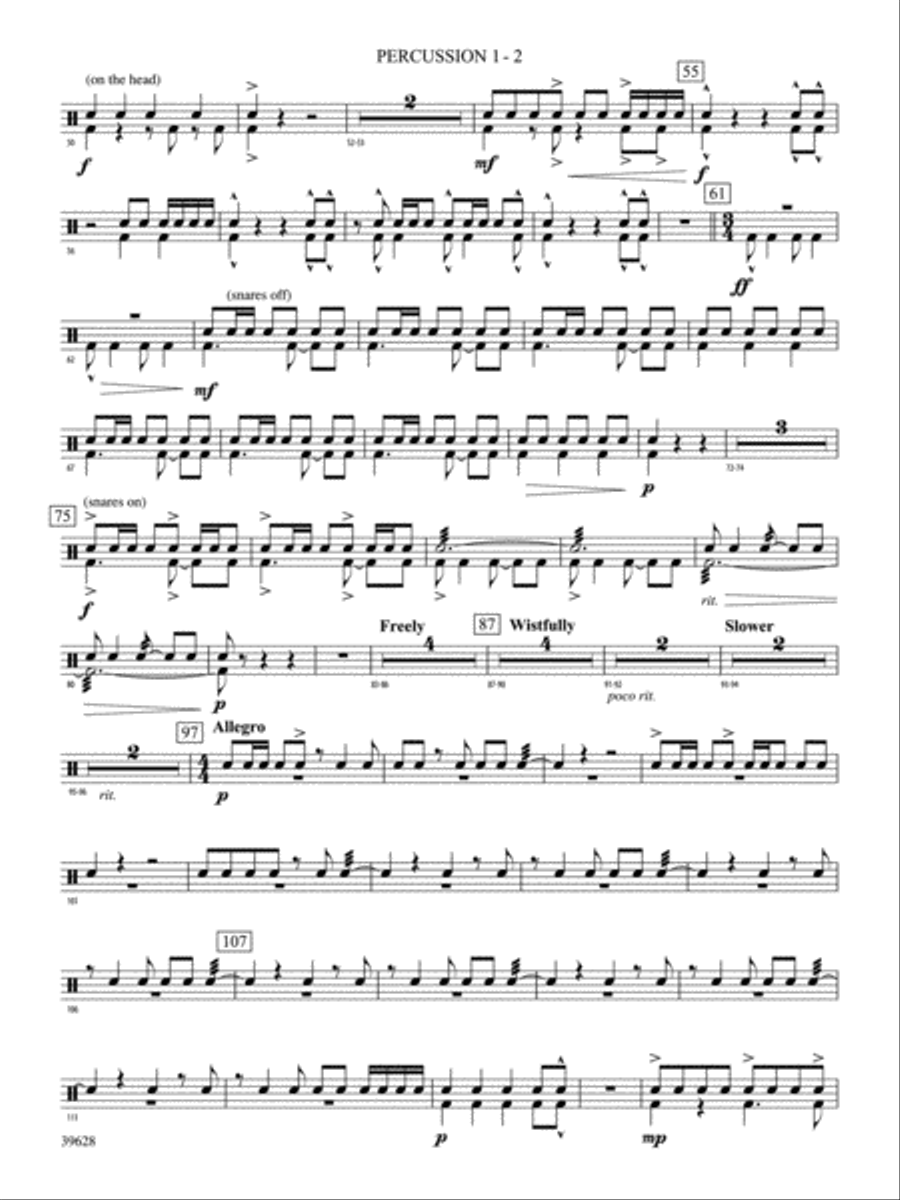 Forge Ahead!: 1st Percussion Concert Band scores gallery preview page 2