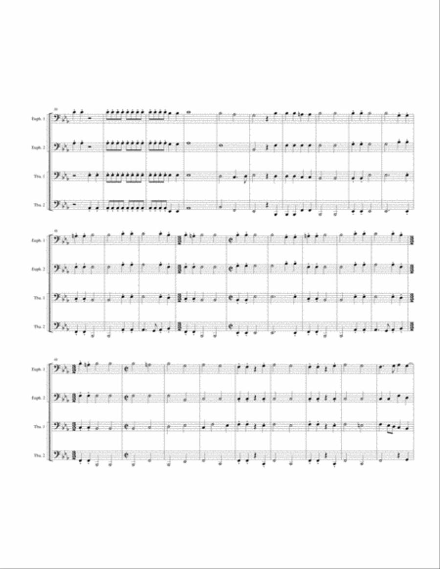 Duex for Des Prez Duex for Des Prez Brass Ensemble scores gallery preview page 2